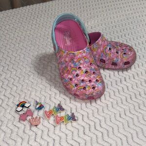 LISA FRANK CROCS Colorful Unicorn Crocs with Charms